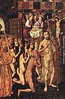Bartolome Bermejo Christ Leading the Patriarchs to the Paradise painting